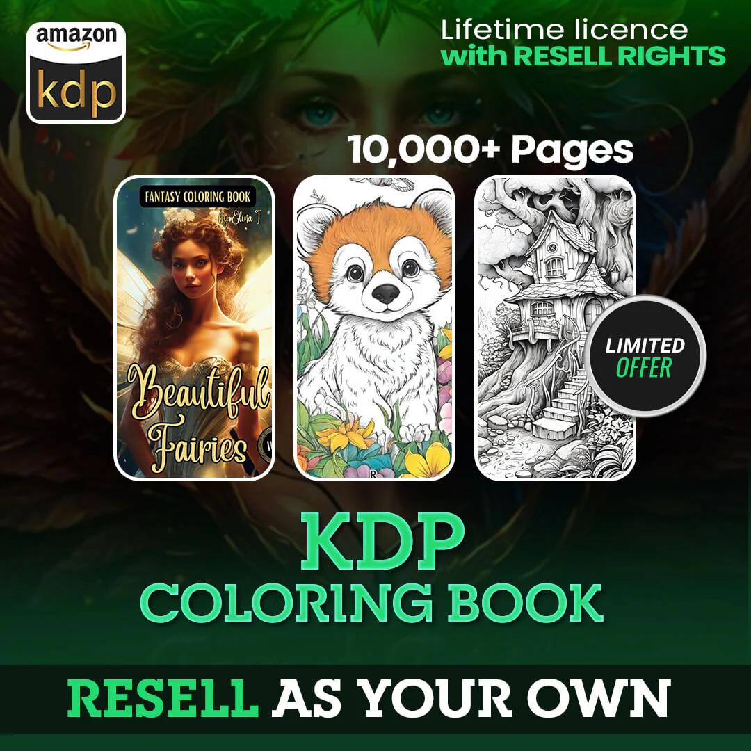 10,000+ Pages PLR Coloring Books | With Resell Rights - Image 6
